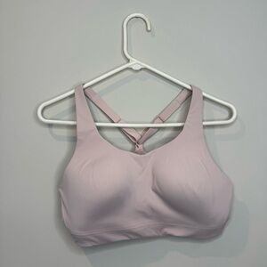 Athleta Pink Razorback Mesh Sports Bra 36D